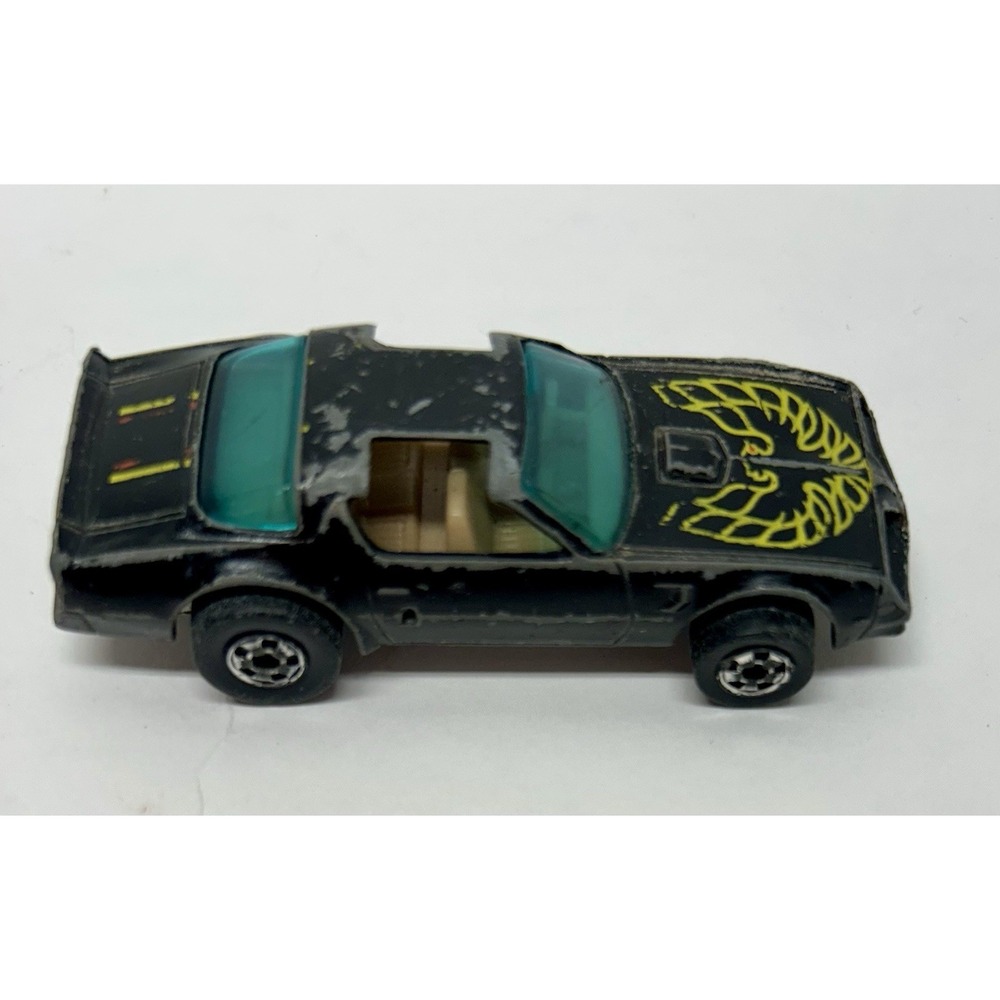1977 Mattel HOT WHEELS Black Hot Bird Trans Am Hong Kong Die- Cast Car (SH3)